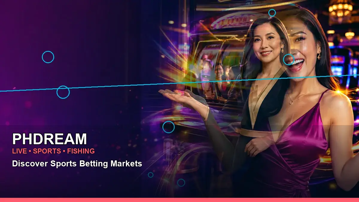 A mobile casino rewards scene for PHDREAM, featuring an adult Filipina casino host in a right-aligned composition.