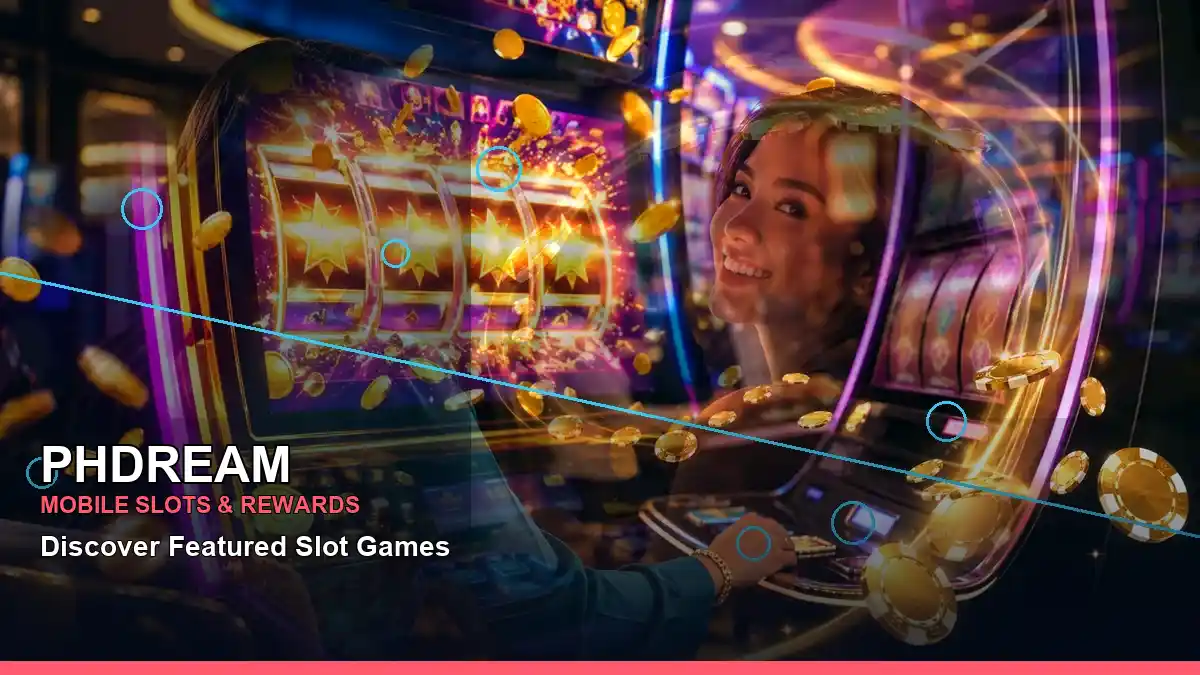 PHDREAM mobile-friendly slot games arranged in a left-diagonal layout